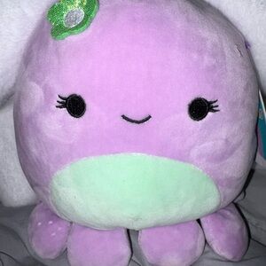 Squishmallows Purple and Mint Stuffed Octopus violet